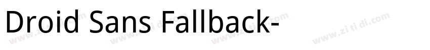 Droid Sans Fallback字体转换